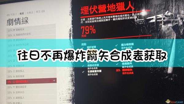 《往日不再》爆炸箭矢合成表获取方法