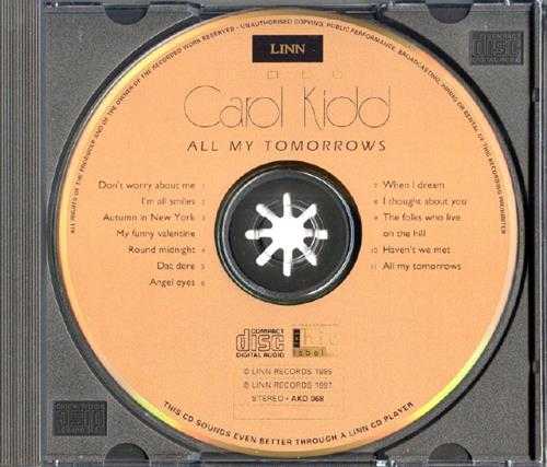 【24k金唱片】CarolKidd《ALLMyTomorrows》1997[WAV+CUE]