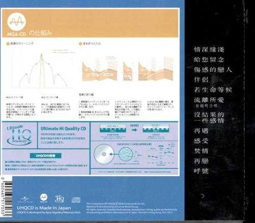 黄凯芹《给你留念》头版限量编号MQA-UHQCD2024[低速原抓WAV+CUE]