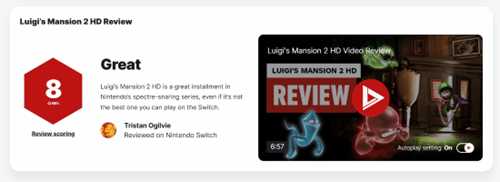 《路易吉鬼屋2HD》IGN 8分：一款精彩的复刻作品