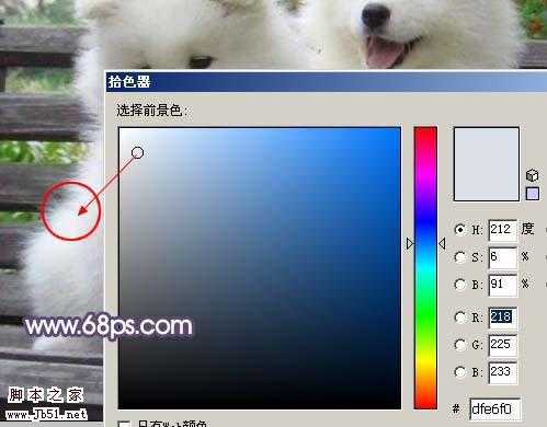 Photoshop 抽出滤镜抠出白色的小狗