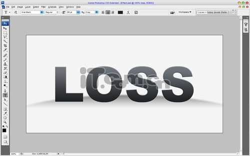 Photoshop 绘制有趣的切割文字特效