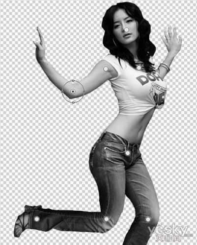 Photoshop CS5操控变形调制美女的POSE