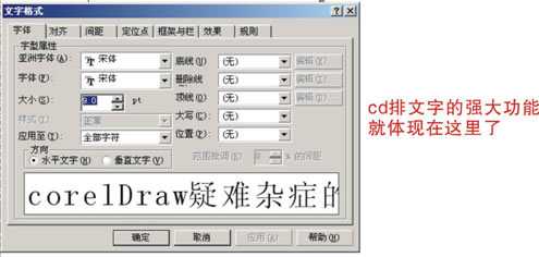 corelDRAW 文字排版技巧