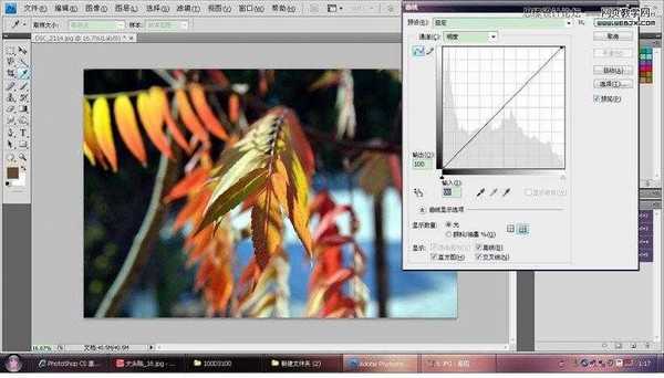 photoshop在LAB模式下通过曲线调整秋季摄影图片效果实例教程