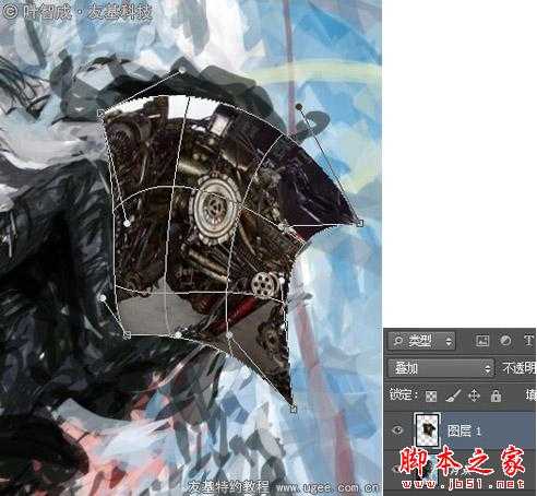 photoshop绘制天际的霸气科幻人物插画