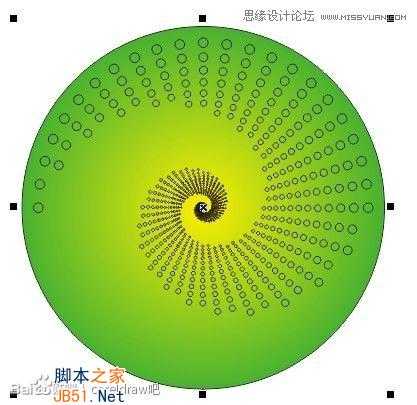 CorelDraw(CDR)设计制作圆点风格的螺旋效果图实例教程