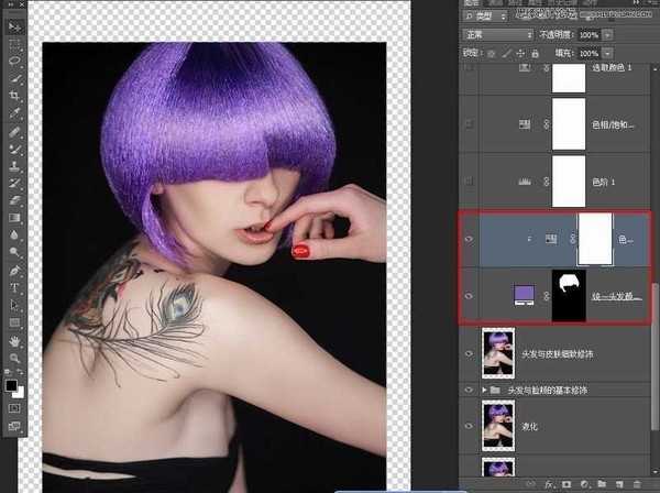 Photoshop调出欧美人像模特金属质感的完美肤色效果