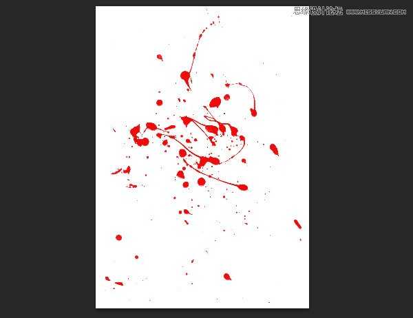 Photoshop纯手工创建高清晰血迹喷溅效果笔刷教程
