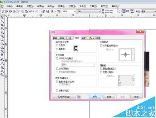 cdr怎么设置打印选项?CorelDRAW X3打印的设置方法