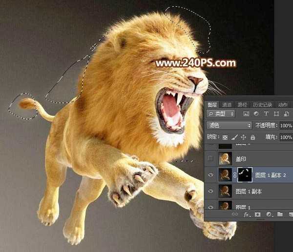Photoshop巧用通道抠图完美抠出毛茸茸的狮子教程