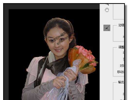 PS怎么通过调整边缘快速抠图?
