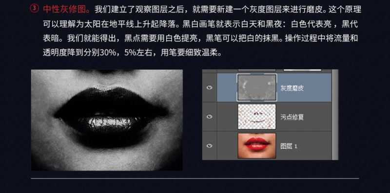 Photoshop后期巧用中性灰给人像照片磨皮教程