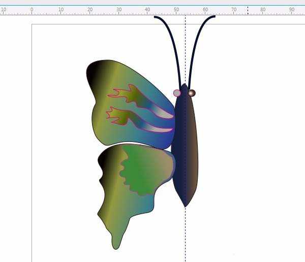 cdr怎么画蝴蝶? cdr手绘蝴蝶的技巧