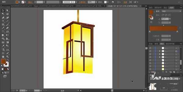 ai怎么设计矢量宫灯图? ai宫灯素材的画法