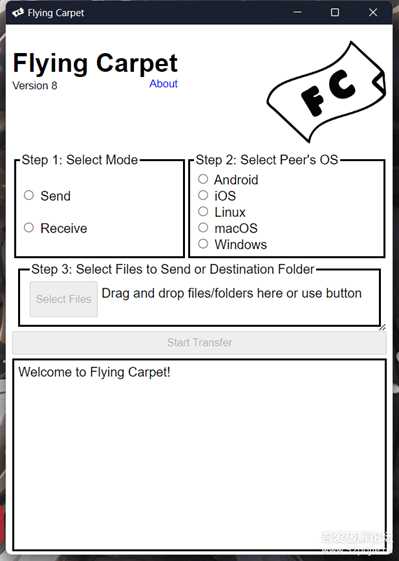 跨平台文件传输工具-FlyingCarpet V8.0.1